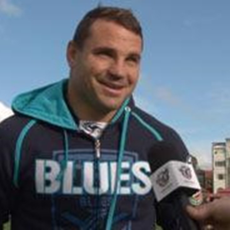 Choc charges through Blues training