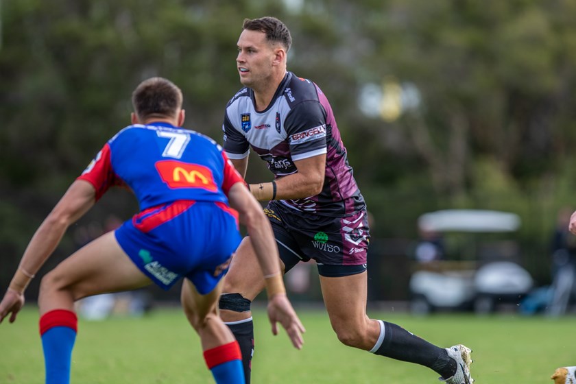 Go Matto...Dean Matterson had a fine game for Blacktown in the win over the Knights.
