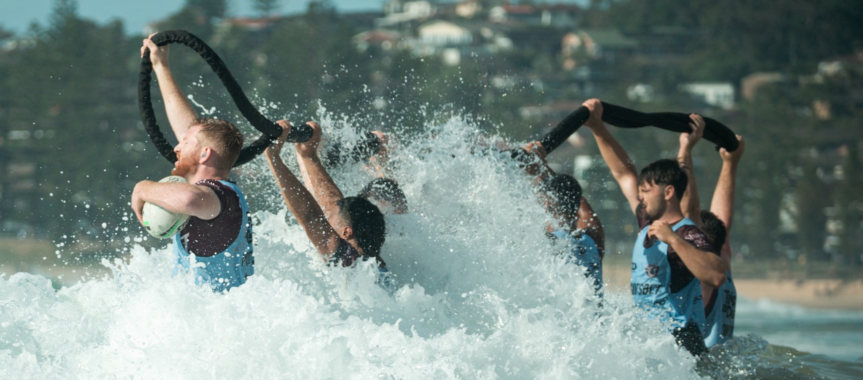 Sea Eagles Beach training session at Long Reef