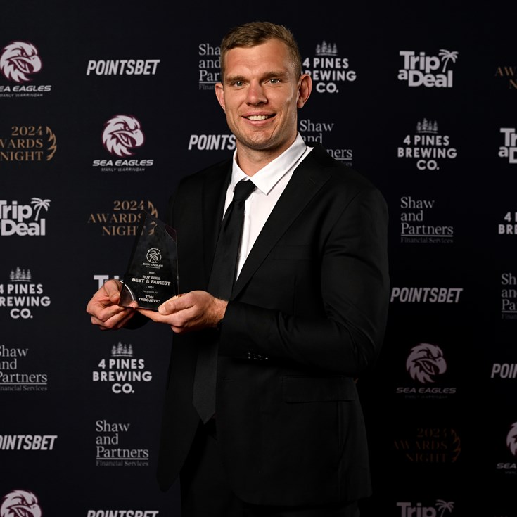 Tom Trbojevic wins Manly's Best and Fairest Award for 2024