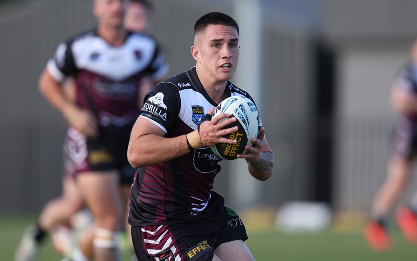 Rising young half-back Tylor Bunting handled the step up to NSW Cup well against the Knights