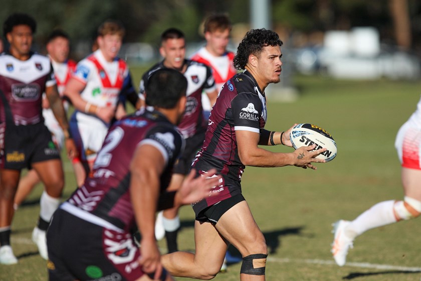 Tryscoring full-back Clayton Faulalo was a constant threat to the Dragons