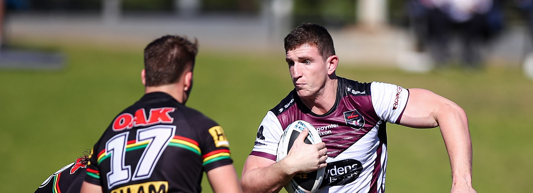 Prop Ben Condon takes on the Panthers defence