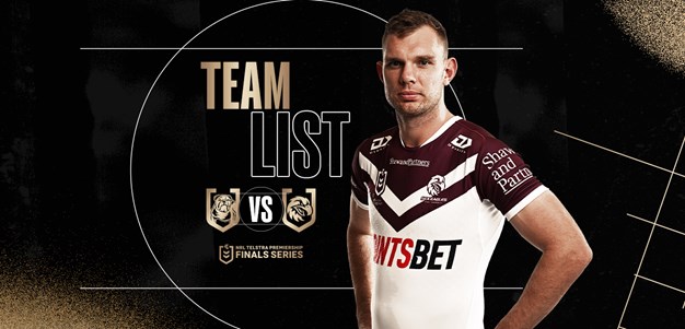 Elimination Final Team List: Sea Eagles vs Bulldogs