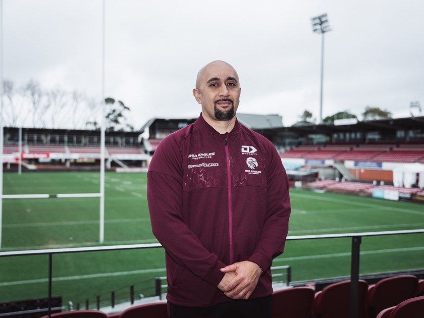 Nik Wolfgramm is highly respected at the Sea Eagles for his work in the Pathways program