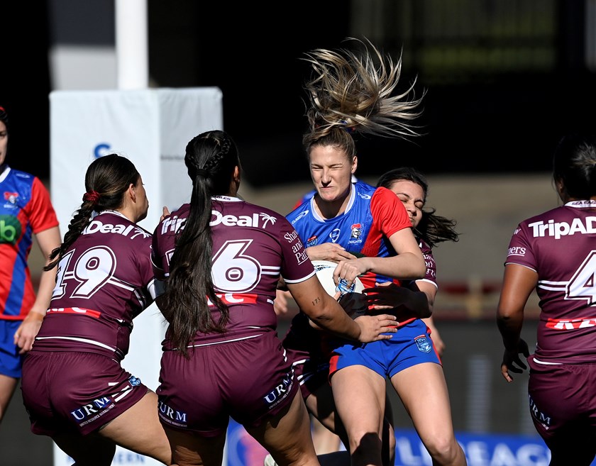 It was a hair raising experience for the Knights at 4 Pines Park against the Sea Eagles