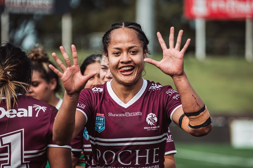 What a game....Lavinia Tauhalaliku crossed for five tries against Souths