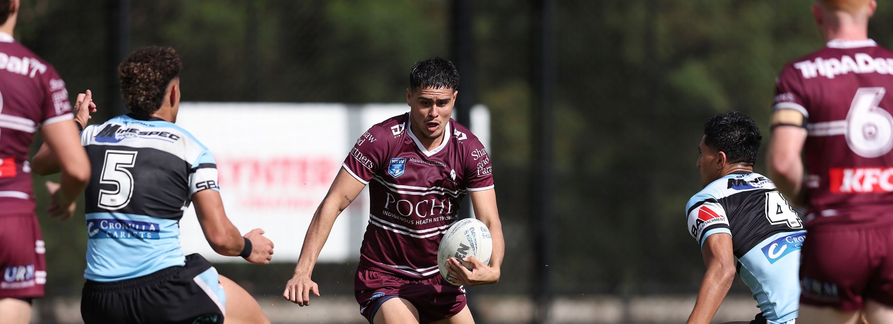 Winger Kallum Weatherall-Stacey has made a fine start to his career at Manly