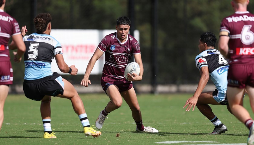 Winger Kallum Weatherall-Stacey has made a fine start to his career at Manly