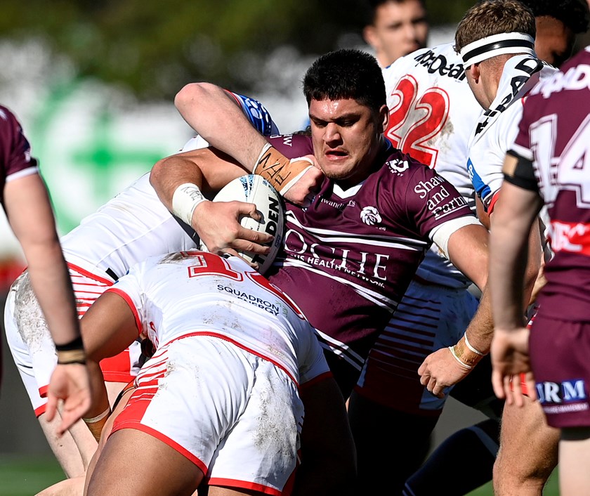Hardworking lock Devante Mihinui has been promoted to the NSW Cup this week 

