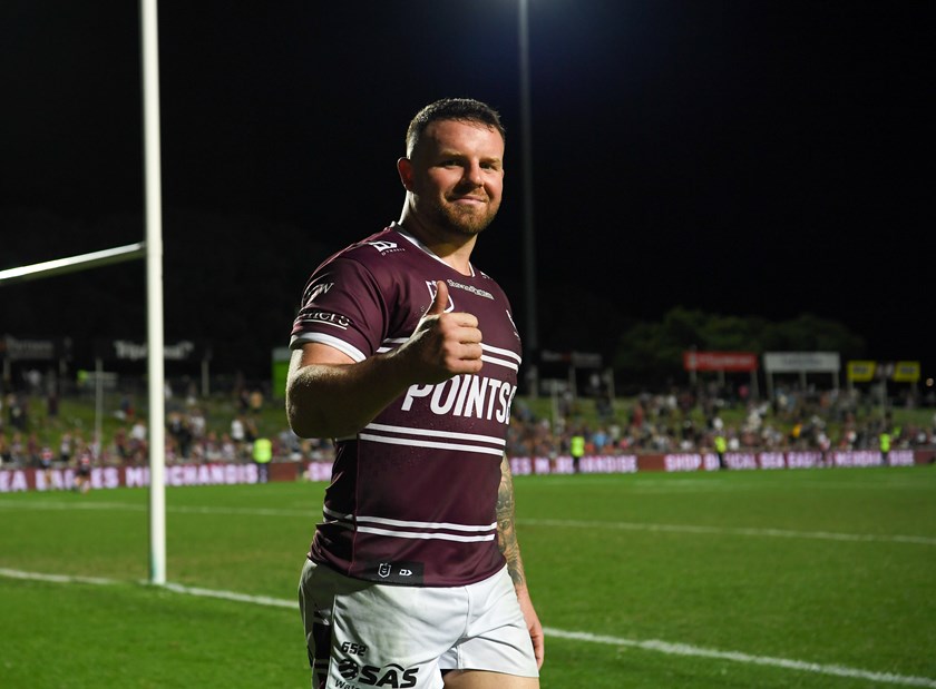 Nathan Brown has become a cult hero at Manly 