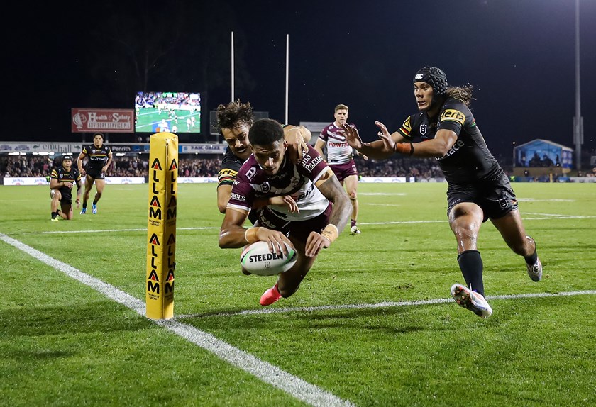 Jason Saab capped off a big contract extension to 2029 with a try against Penrith
