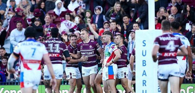 Manly demolish Knights in memorable Golden Eagles Day