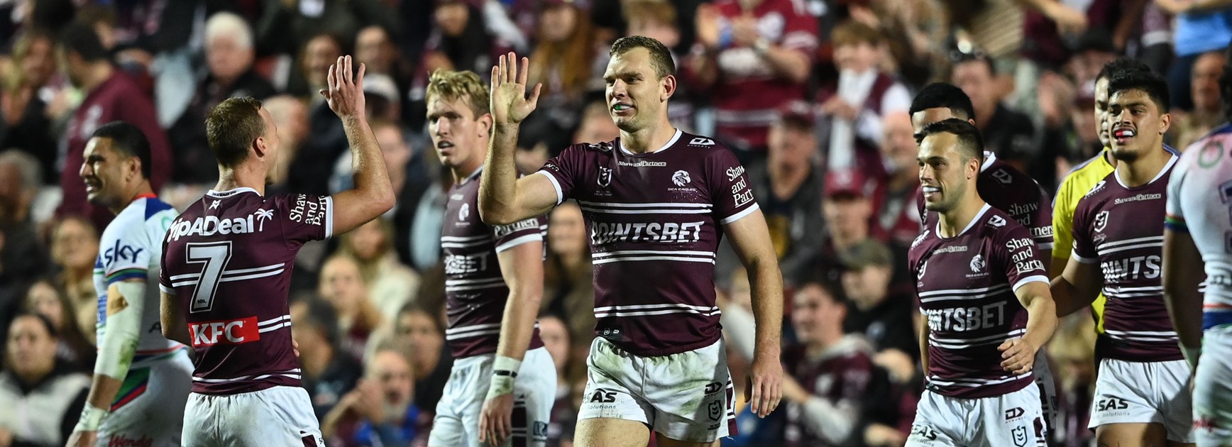 Sea Eagles edge closer to NRL finals with win over Warriors