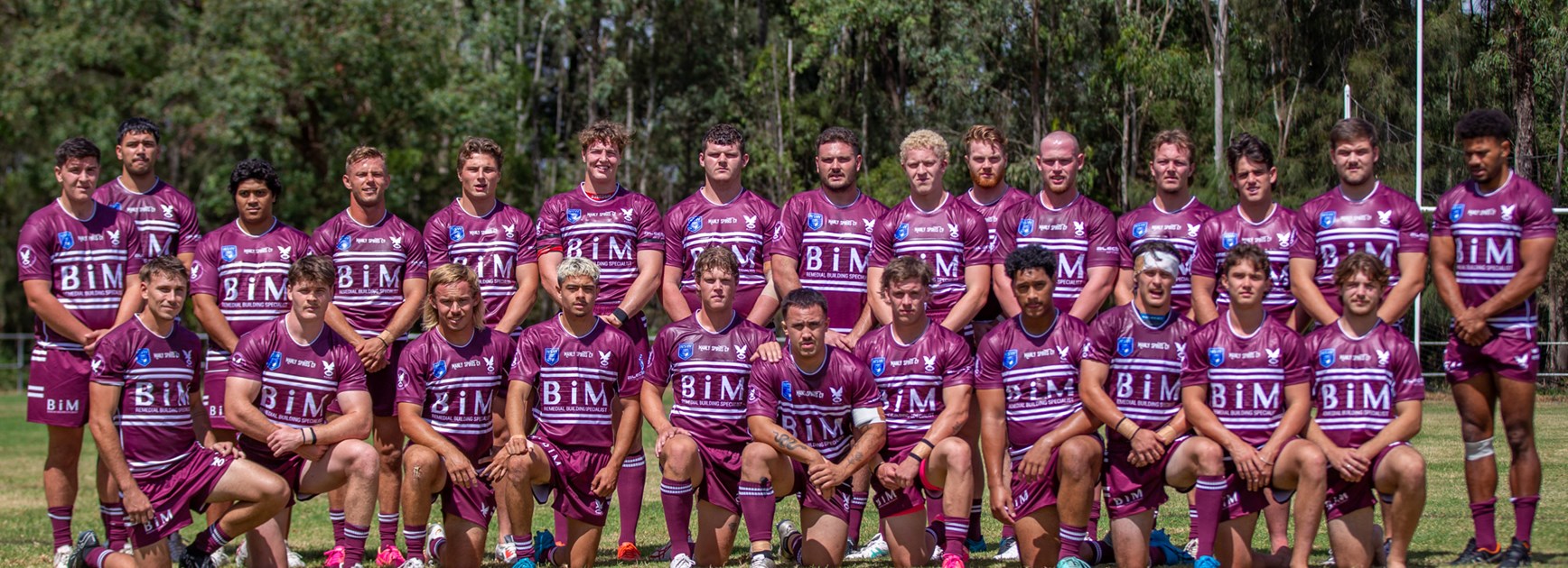 The Manly Leagues team ahead of their opening season win in the Sydney Shield