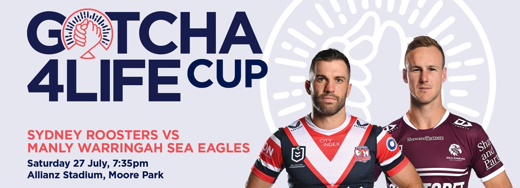 Sea Eagles and Roosters to battle it out at the 2024 Gotcha4Life Cup