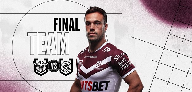 Final NRL Team List: Round 23 vs Raiders