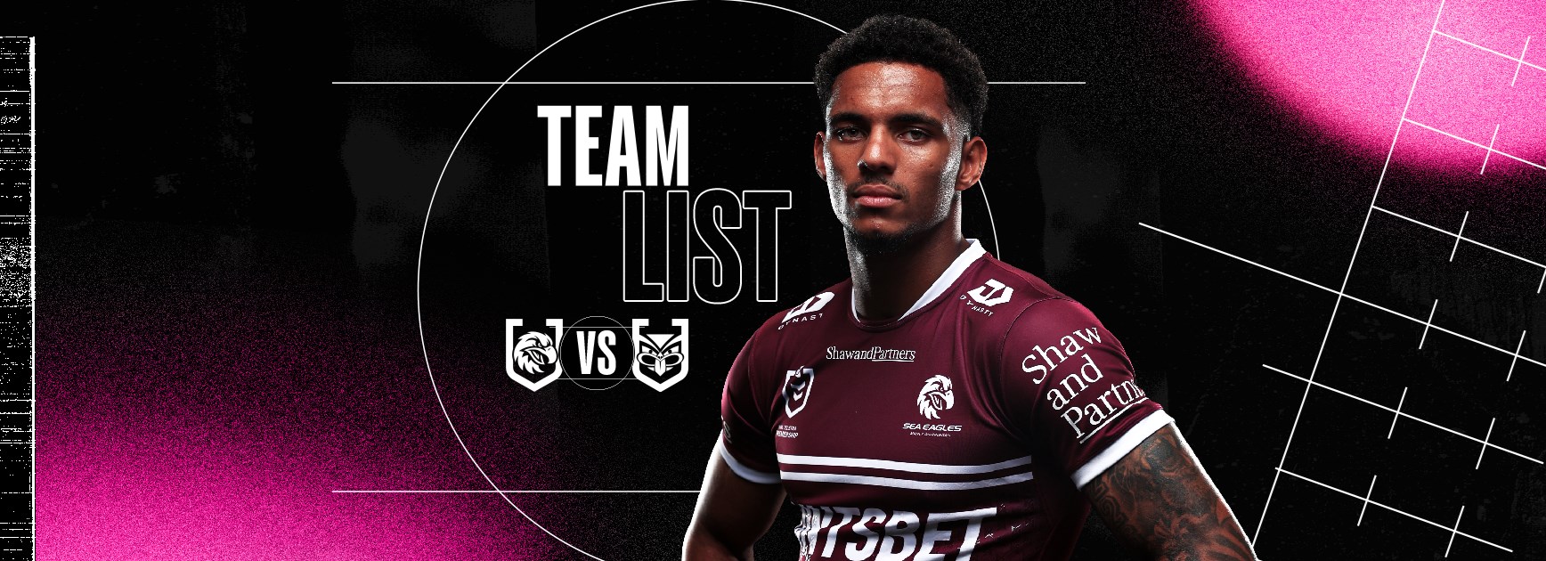 NRL Team List: Round 24 vs Warriors