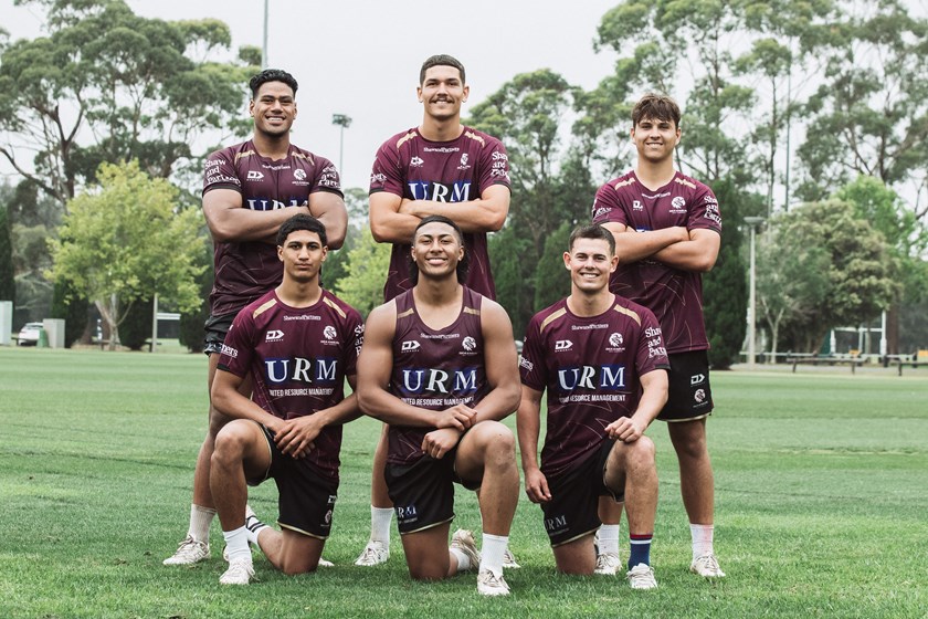 Next Generation...exciting youngsters (back row l-r) Simione Laiafi, Navren Willett, Tyler Melrose; front row (l-r)  Onitoni Large, Zaidas Muagututia, Joey Walsh