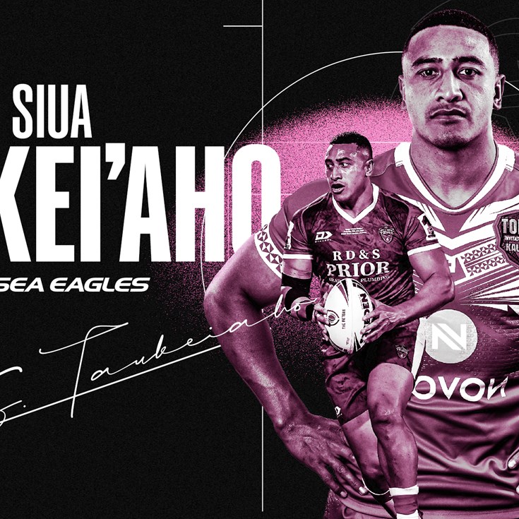 Manly Warringah Sea Eagles secure two-time Premiership winner Siua Taukei’aho